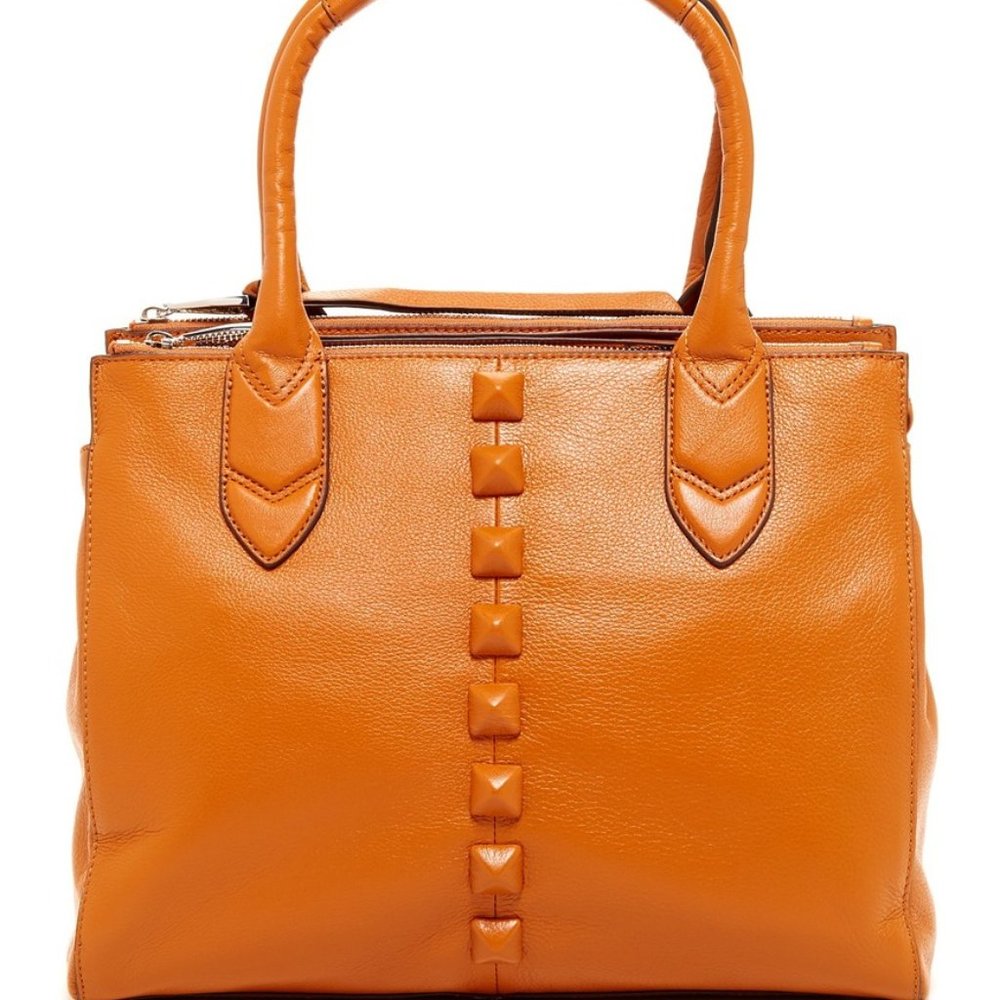 "Rachel" Work/ Travel Carmel Pebbled Leather Tote
